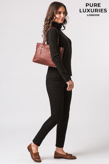 Pure Luxuries London Adley Leather Handbag (M73379) | £49