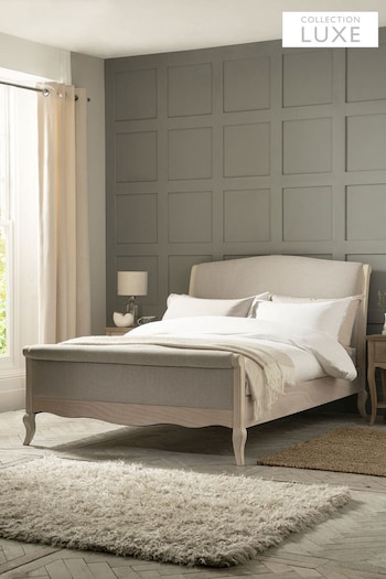 White Wash Wood and Light Natural Collection Luxe Josie With Footend Bed Frame (M73466) | £750 - £950