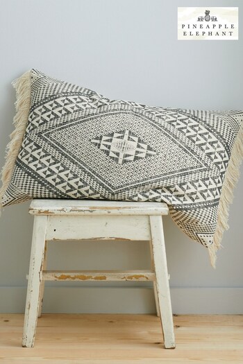 Pineapple Elephant Grey Kebra Aztec Cushion (M73474) | £20