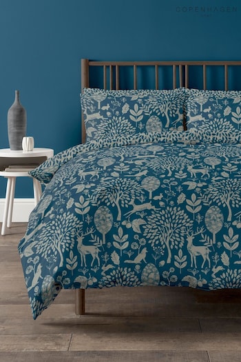 Copenhagen Home Blue Fable Duvet Cover and Pillowcase Set (M73949) | £15 - £25
