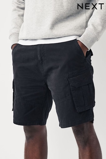 Black Cotton Cargo Summer Shorts (M74182) | £26
