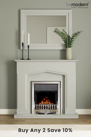 Be Modern Grey Bramwell Electric Fireplace (M74246) | £790