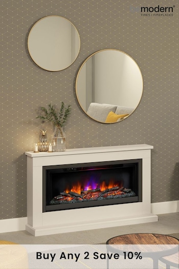 Be Modern Brown Hansford Grande Electric Fireplace (M74248) | £1,060