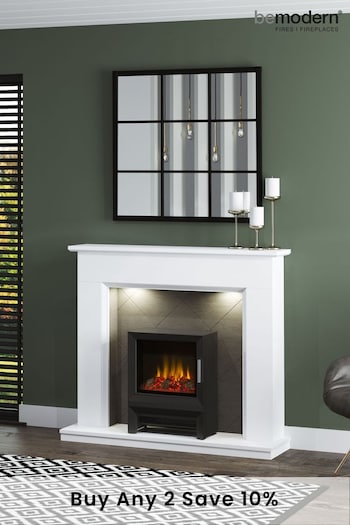 Be Modern White Kingsbridge Inglenook Electric Fireplace (M74250) | £910