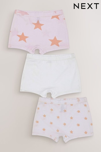 White/Pink 3 Pack Kind To Skin Shorts (1.5-12yrs) (M74327) | £12 - £14
