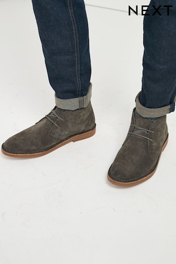 Grey Suede Desert Baby Boots (M74662) | £52