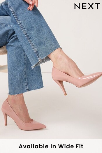 Nude Pink Regular/Wide Fit Forever Comfort® Mid Heel Court Shoes lace-up (M74787) | £28