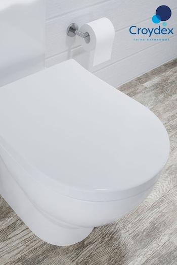 CROYDEX White Malo White Long D Shape Toilet Seat (M74804) | £54