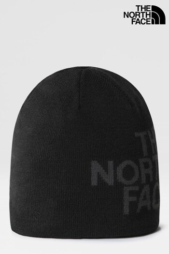 The North Face Black Reversible Banner Beanie Hat (M74884) | £25