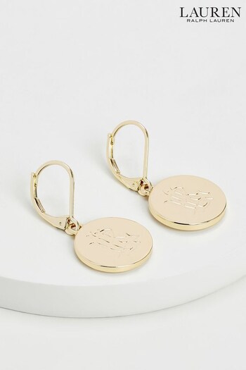 Lauren Ralph Lauren Gold Coin Drop Earrings (M75042) | £50