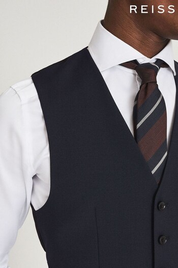 Reiss Navy Hope Modern Fit Travel Waistcoat (M75183) | £98