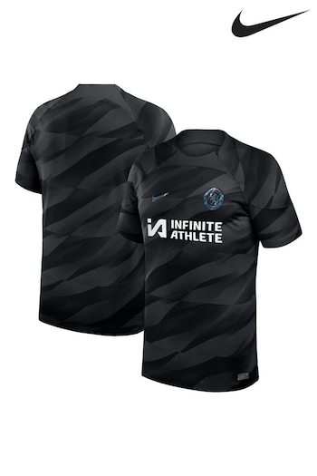 Nike Black Chelsea Goalkeeper Stadium 2023-24 Sponsored Shirt (M75840) | £80