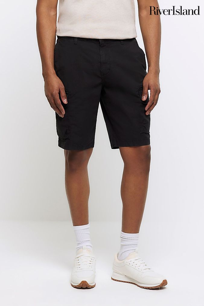 Next mens black shorts new arrivals