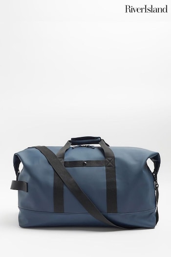 River Island Blue Casual Rubberised Holdall (M77268) | £50