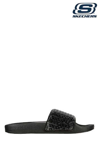 Skechers Black Pop Ups New Spark EUZs Slides (M77607) | £37