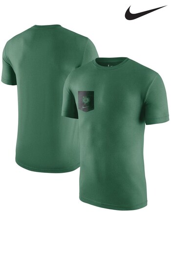 Nike Green Boston Celtics Vs Pocket T-Shirt (M78034) | £30