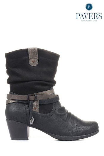 Pavers Ladies Heeled Mid Calf Boots (M78553) | £48