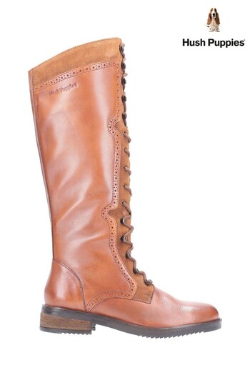 Hush Puppies Rudy Zip Up Lace Up Long Boots (M79049) | £140
