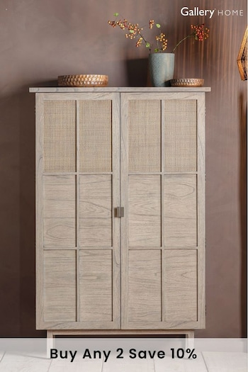 Gallery Home Natural Brogan 2 Door Storage Cabinet (M79083) | £1,520