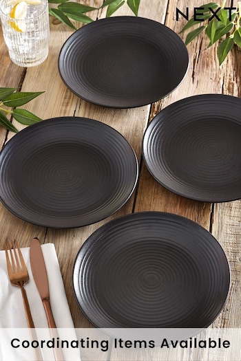 Black Bronx Set of 4 Side Plates (M79771) | £22