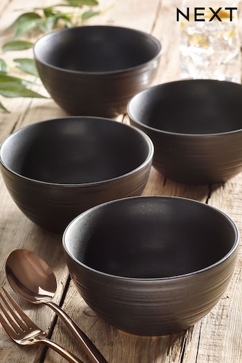 Black Bronx Set of 4 Bowls (M79772) | £20