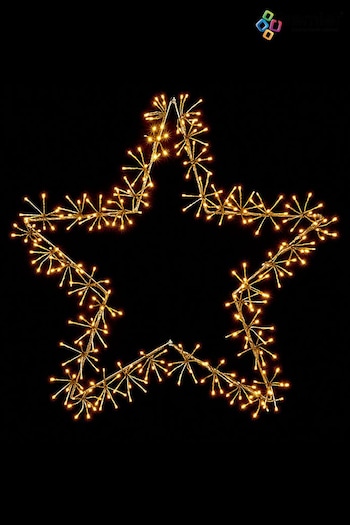 Premier Decorations Ltd Gold Christmas 90cm Star Cluster LED Lit (M79958) | £70