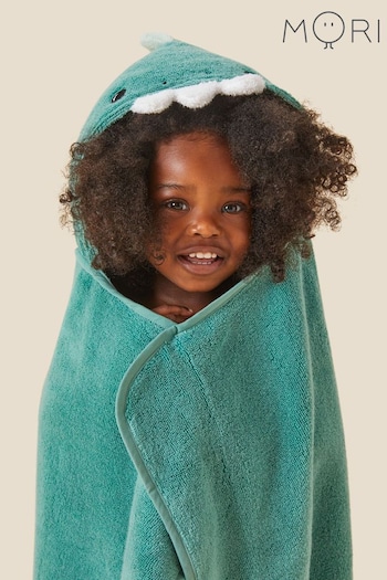 MORI Green Dino Hooded Toddler Towel (M80201) | £33