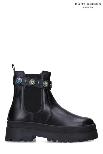 Kurt Geiger London Black Sawyer Chelsea Boots (M80215) | £199