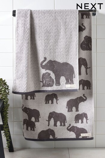 Grey Elephants Towel (M80742) | £8 - £18