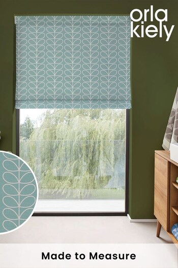 Orla Kiely Aqua Linear Stem Made to Measure Roman Blind (M82356) | £79