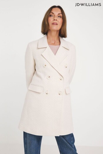 JD Williams Textured Pea Nude Coat (M82763) | £75