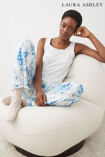 Laura Ashley White Cotton Jersey Pyjamas (M83709) | £32