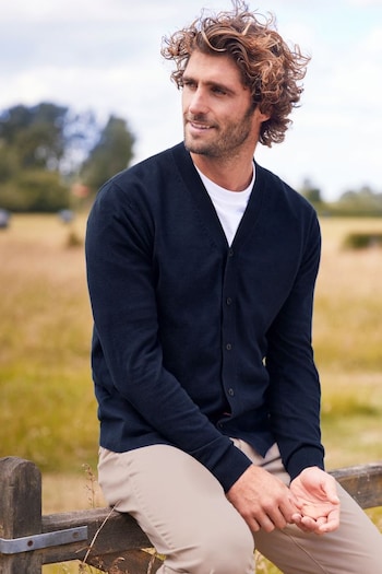 Navy Blue Knitted Cardigan (M85039) | £28