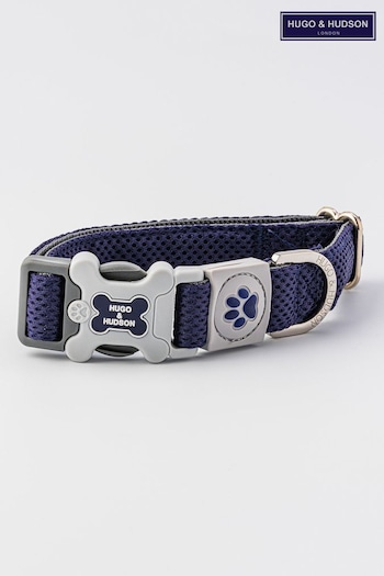 Hugo & Hudson Navy Mesh Dog Collar (M85237) | £20