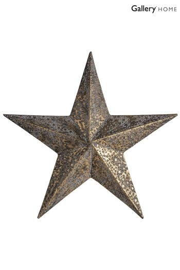 Gallery Home Gold Niko Christmas Antique Gold Star 60.5cm (M85401) | £39