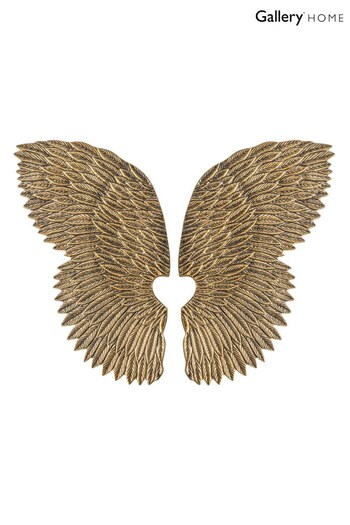 Gallery Home Gold Goodwin Christmas Antique Wings 40cm (M85410) | £98