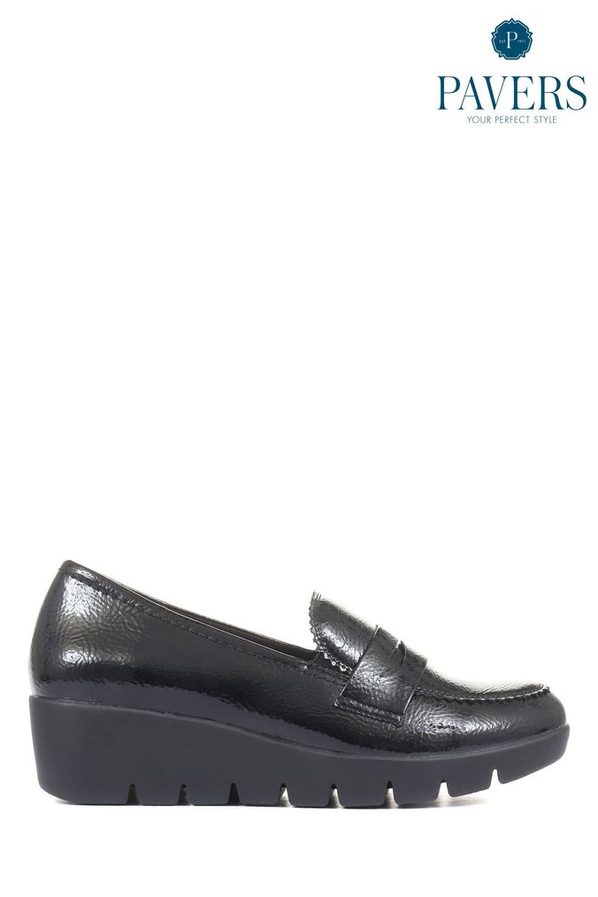 Pavers ladies black shoes store