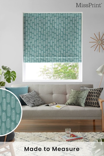 MissPrint Blue Bloom Made to Measure Roman Blind (M86268) | £79