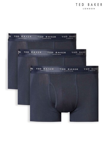 Ted Baker Blue Cotton Trunks Three Pack (M86467) | £38