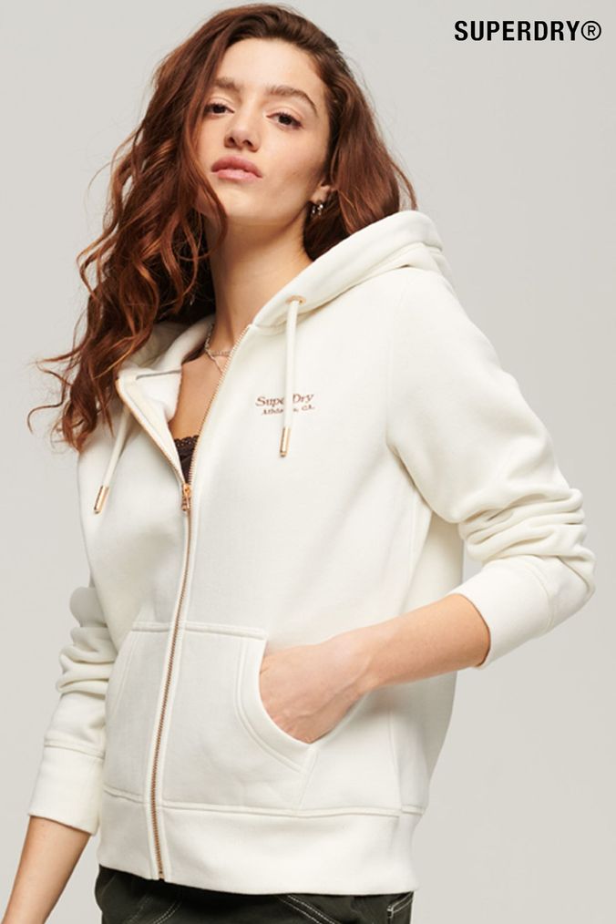 White zip up jacket women's sales