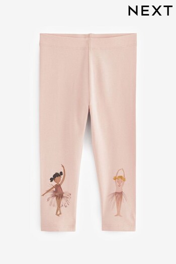 Pink Ballerina Embroidered Leggings for (3mths-7yrs) (M87344) | £6 - £8