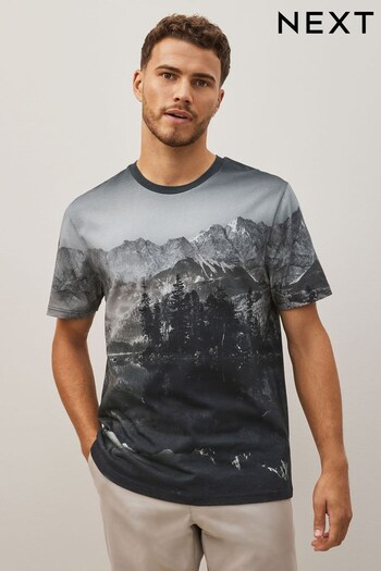 Monochrome Forest Pattern T-Shirt (M87436) | £22
