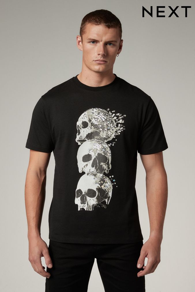 Round neck store printed t shirts