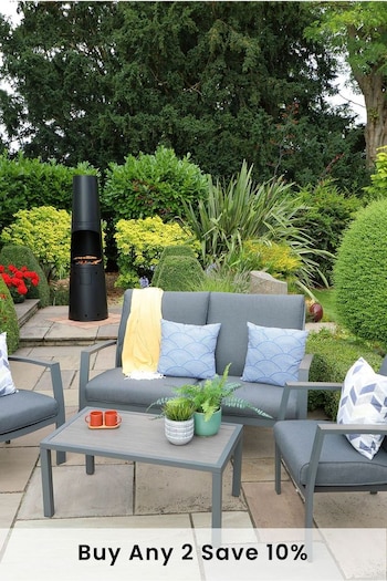 Leisuregrow Grey Garden Milano Lounge Set with Coffee Table (M87564) | £1,300