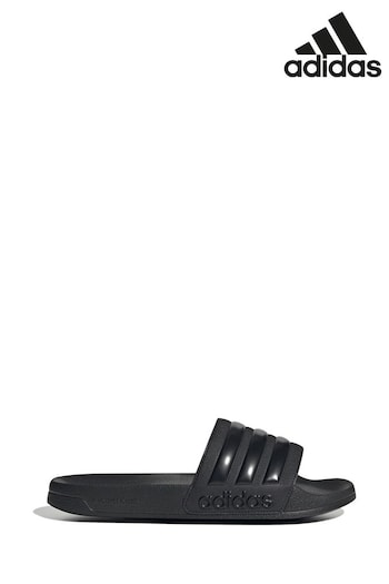 adidas Black Adilette Shower Sandals (M87656) | £23