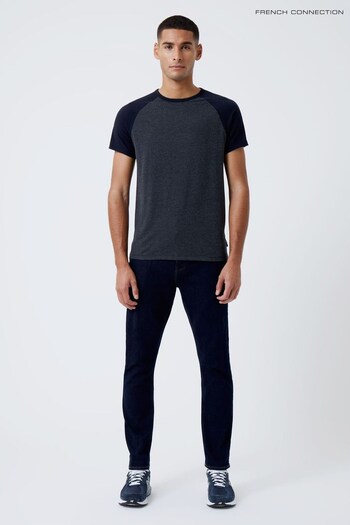 French Connection Charcoal/Grey 2 Pack Raglan T-Shirt (M87703) | £38