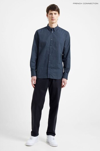 French Connection Blue Ringer Shirt (M87715) | £18