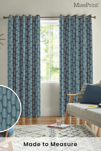 MissPrint Ink Bloom Made to Measure Curtains (M87782) | £91