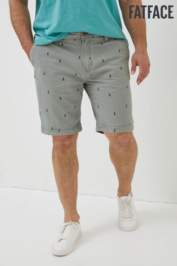 FatFace Green Cove Boat Embroidered Shorts (M87818) | £46