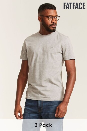FatFace Grey T-Shirts 3 Pack (M87838) | £48